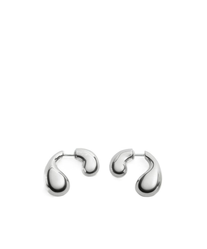 Bottega Veneta Mini Pendant Earrings In White