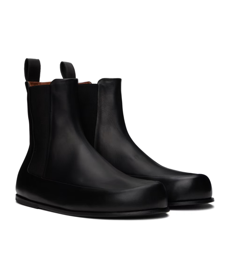 Marsèll Black Accomoda Beatle Chelsea Boots In Black