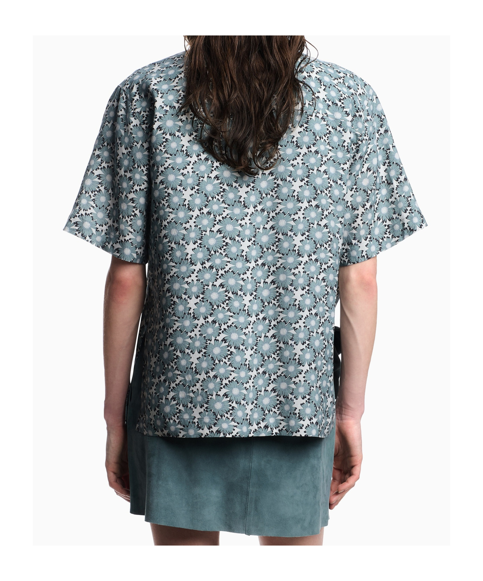Shop Emporio Armani Daisy-print Shirt In Multicolor