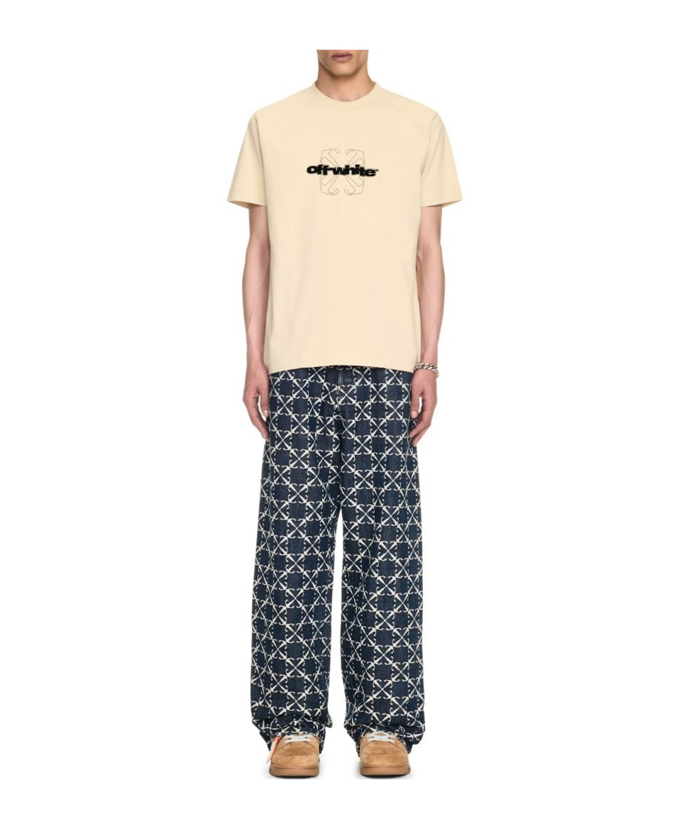 Off-white Off White T-shirts And Polos In Nude