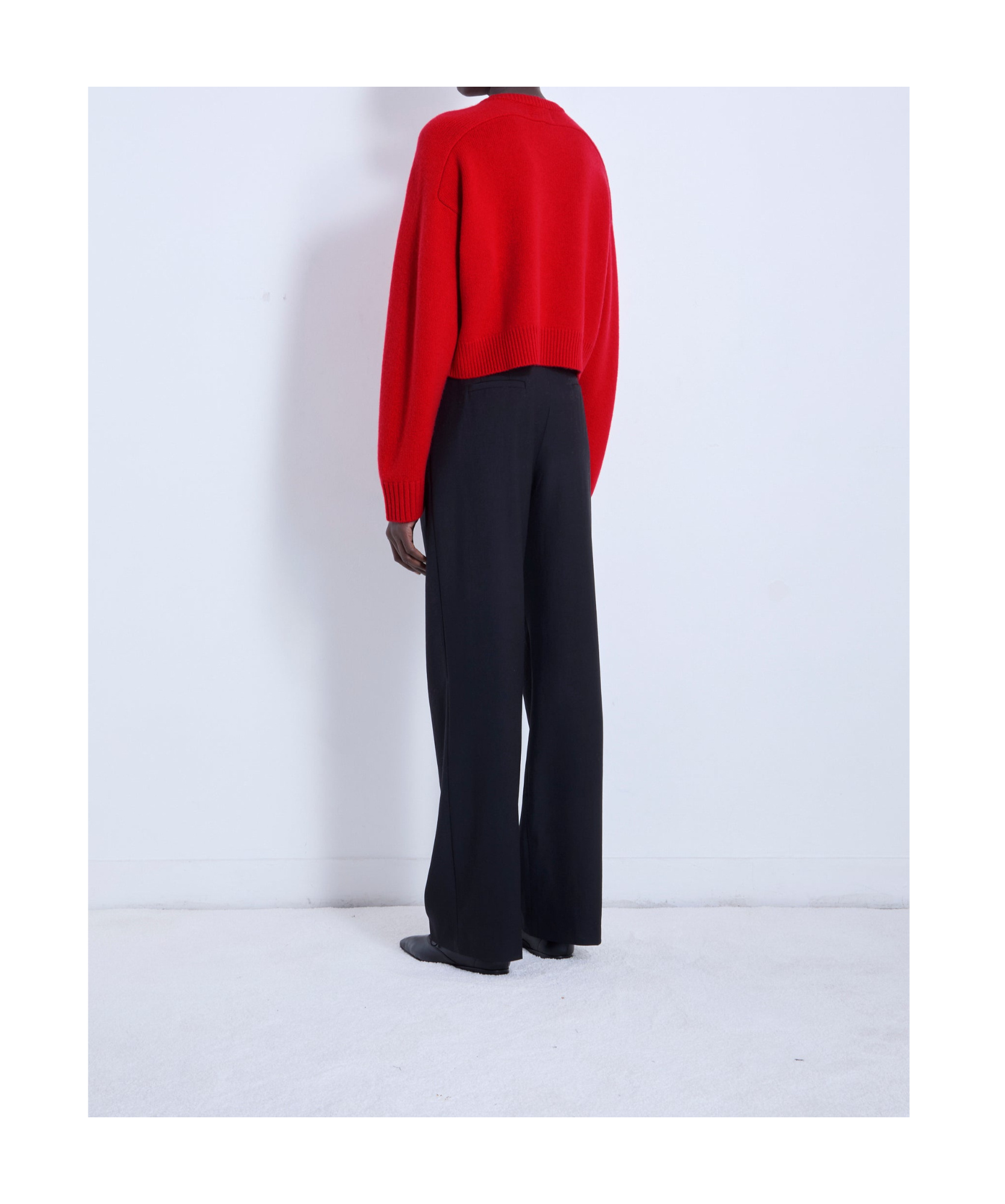Loulou Studio Long-sleeved Sweater In Red