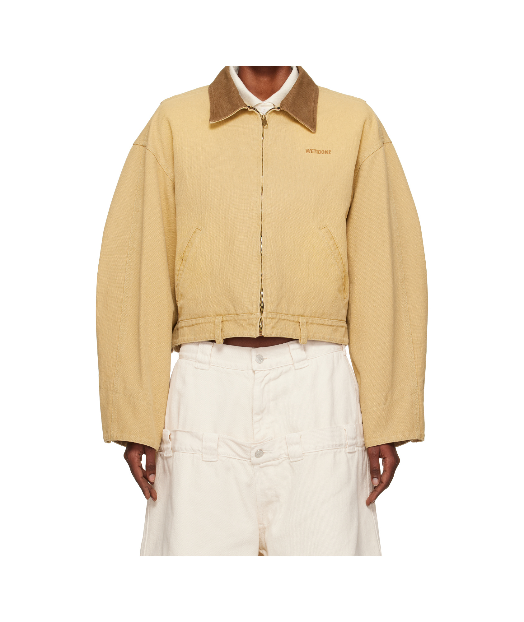 We11 Done Long-sleeved Casual Jacket In Neutral