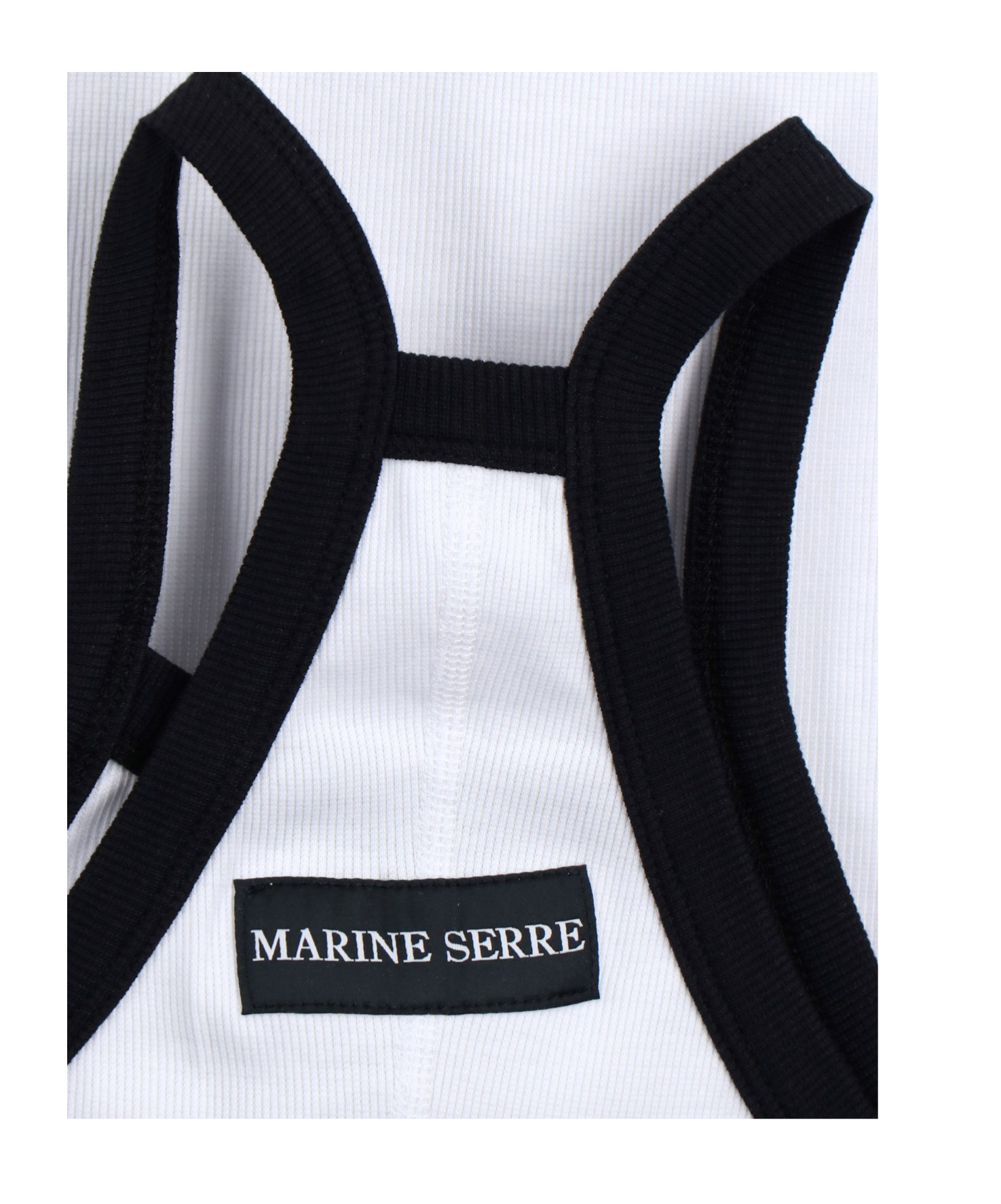 Marine Serre Moon Embroidered Sleeveless Dress In White