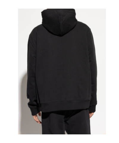 Givenchy Relaxed-fit Black Zip-up Hoodie With Drawstring Hood In Black