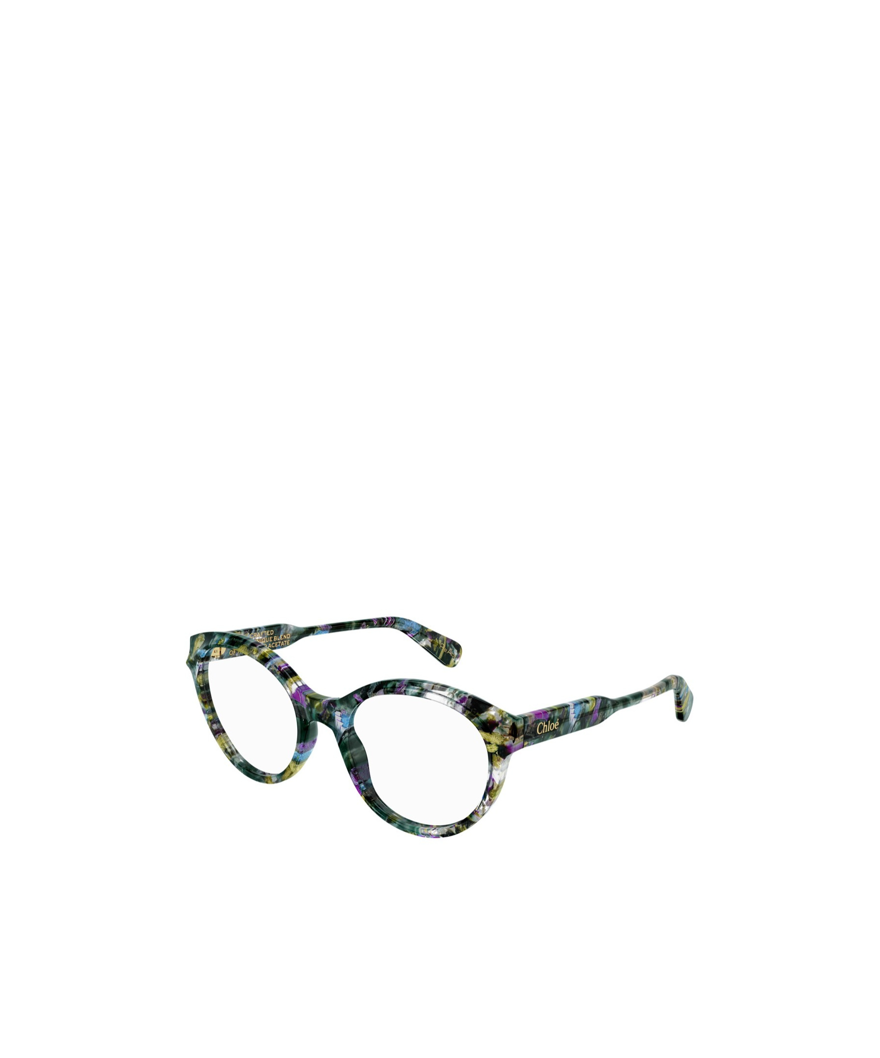 Chloé Round-frame Glasses In Green
