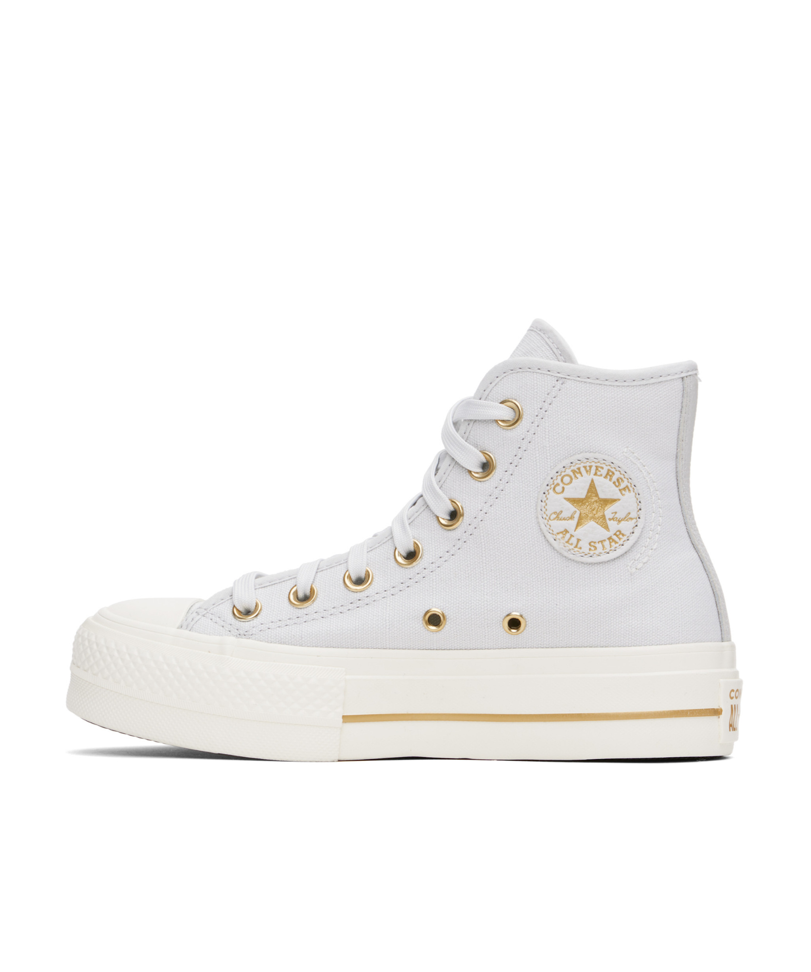 Converse Lace-up High-top Casual Shoes In White