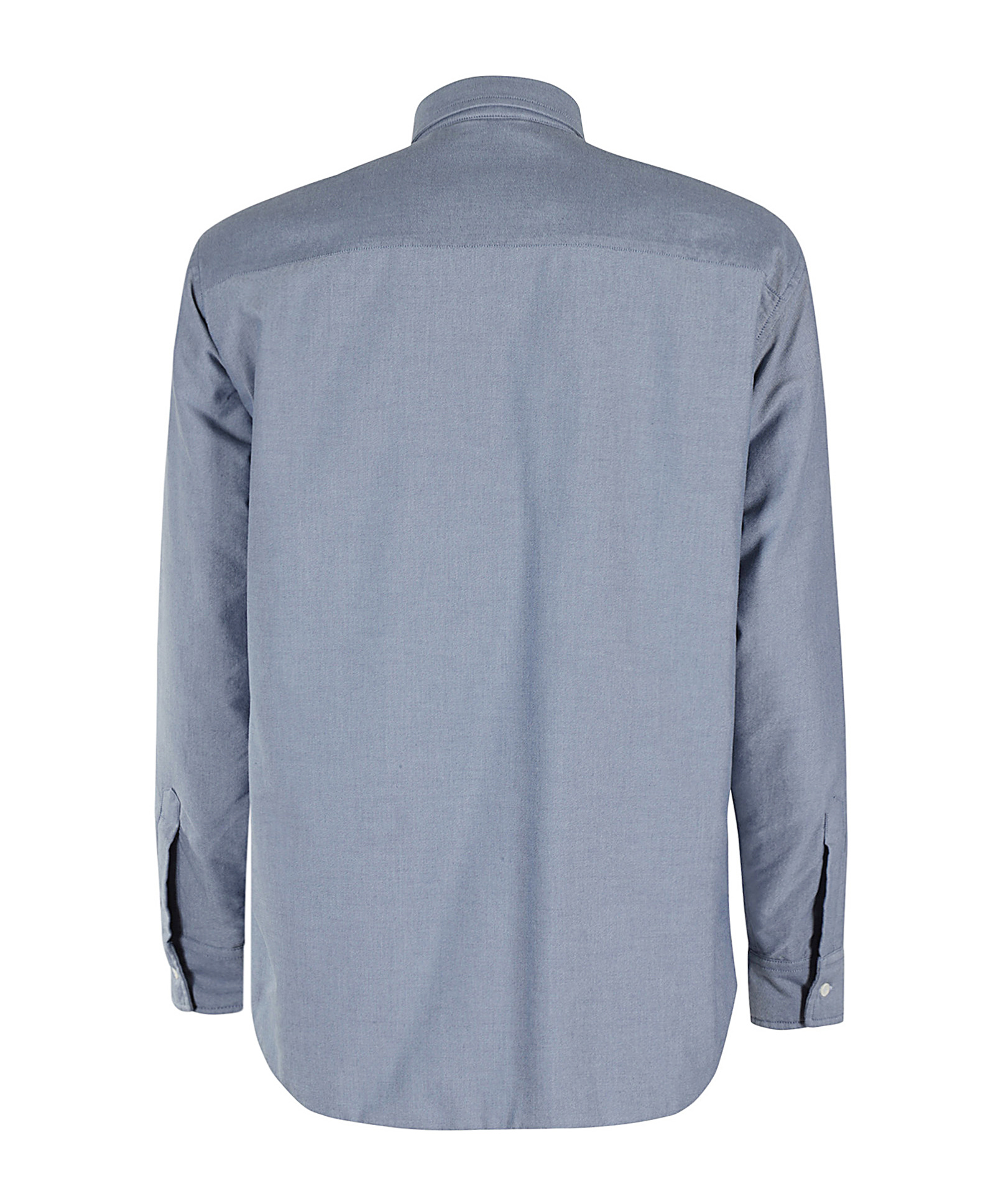 Aspesi Padded Cotton Shirt Jacket With Button-down Collar In Gray