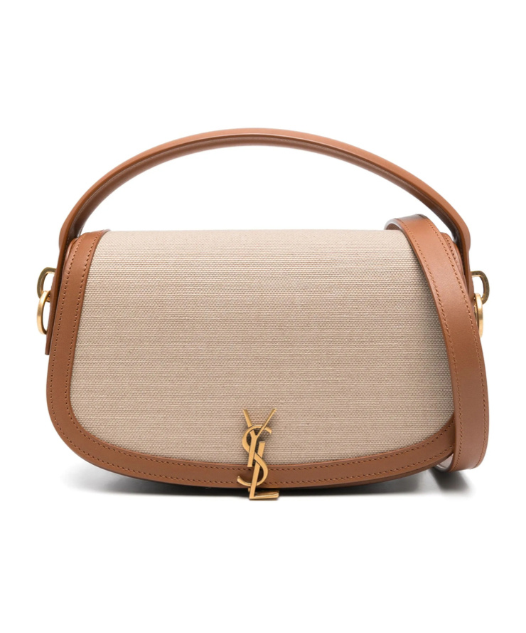 Saint Laurent Voltaire Tote Bag In Nude