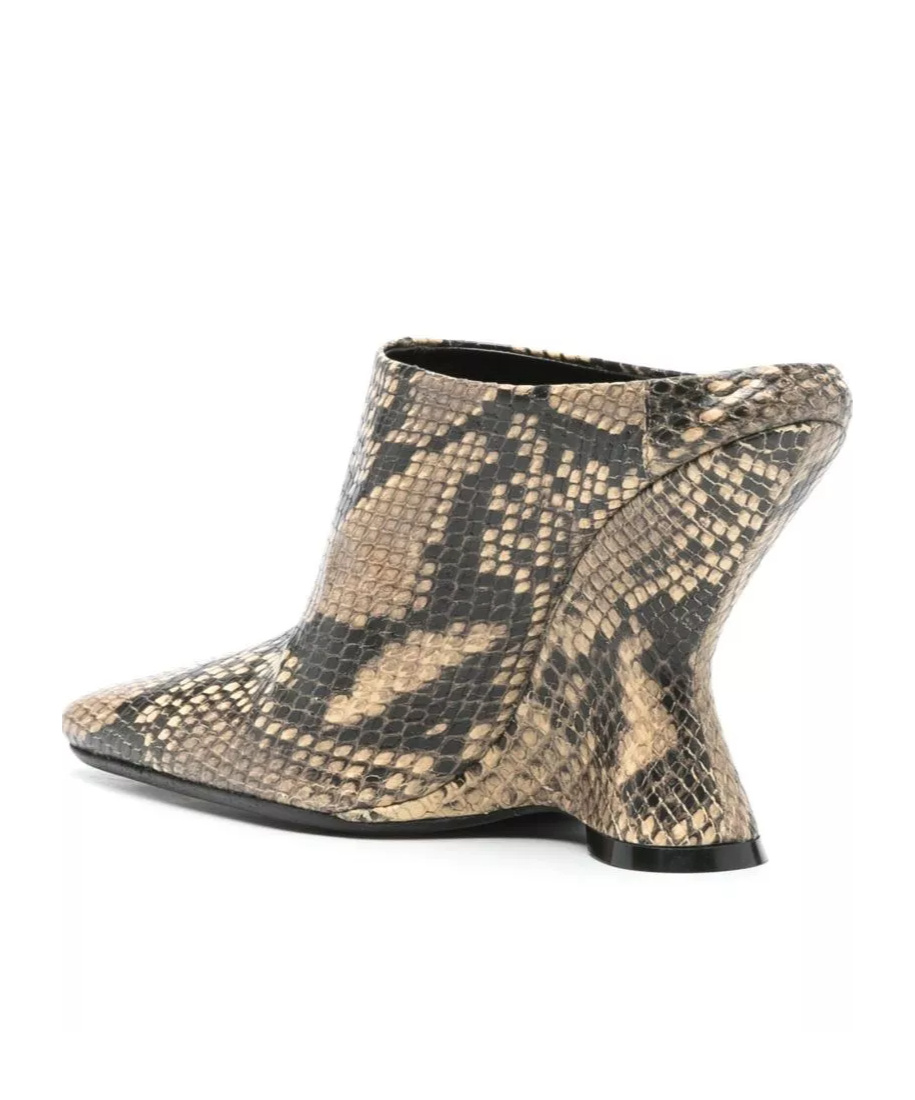 Dries Van Noten Square Toe Ankle Boots In Multi