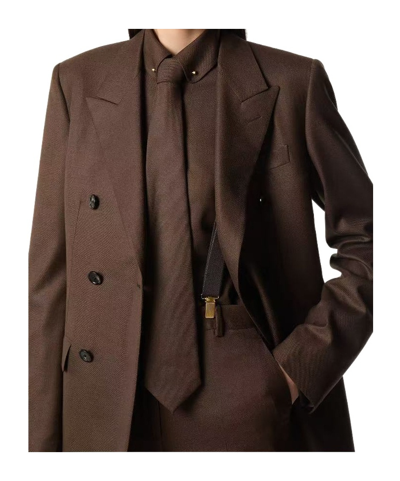 Loro Piana Yale Tie In Brown