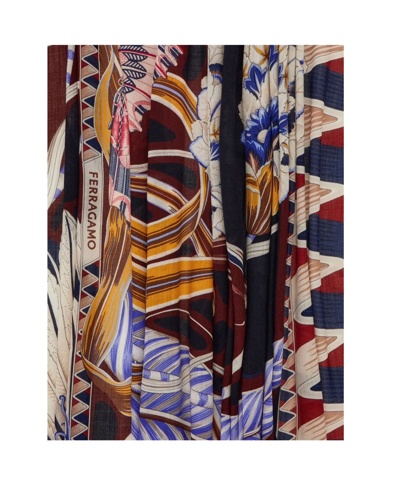 Ferragamo Butterfly-print Silk Scarf