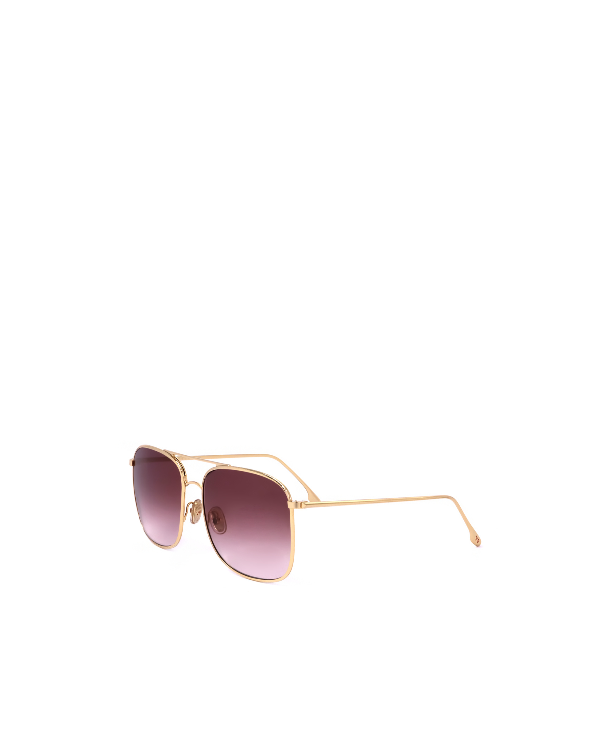 Victoria Beckham Pilot Sunglasses In Gold