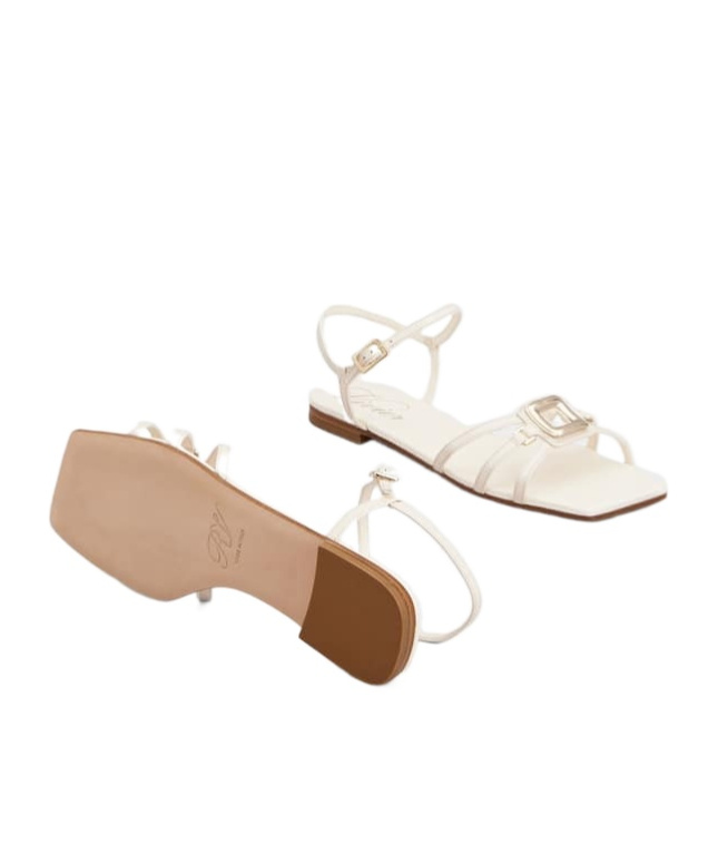 Roger Vivier Viv' By The Sea Sandals In Leather In Off White