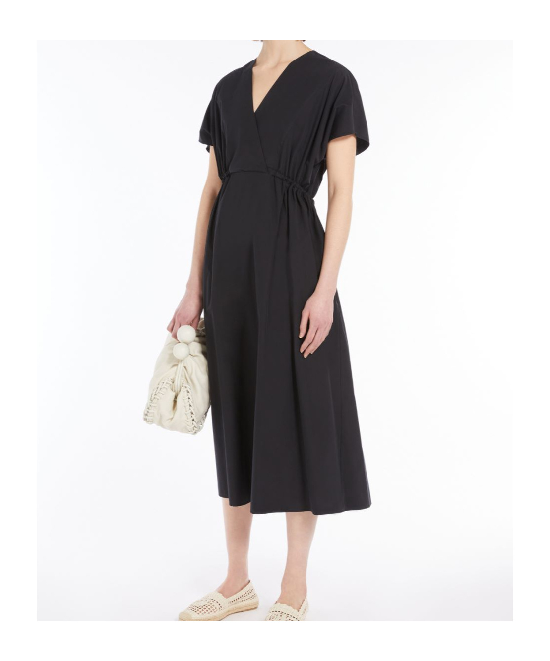 Weekend Max Mara Blasone Poplin Short Sleeve Midi Dress
