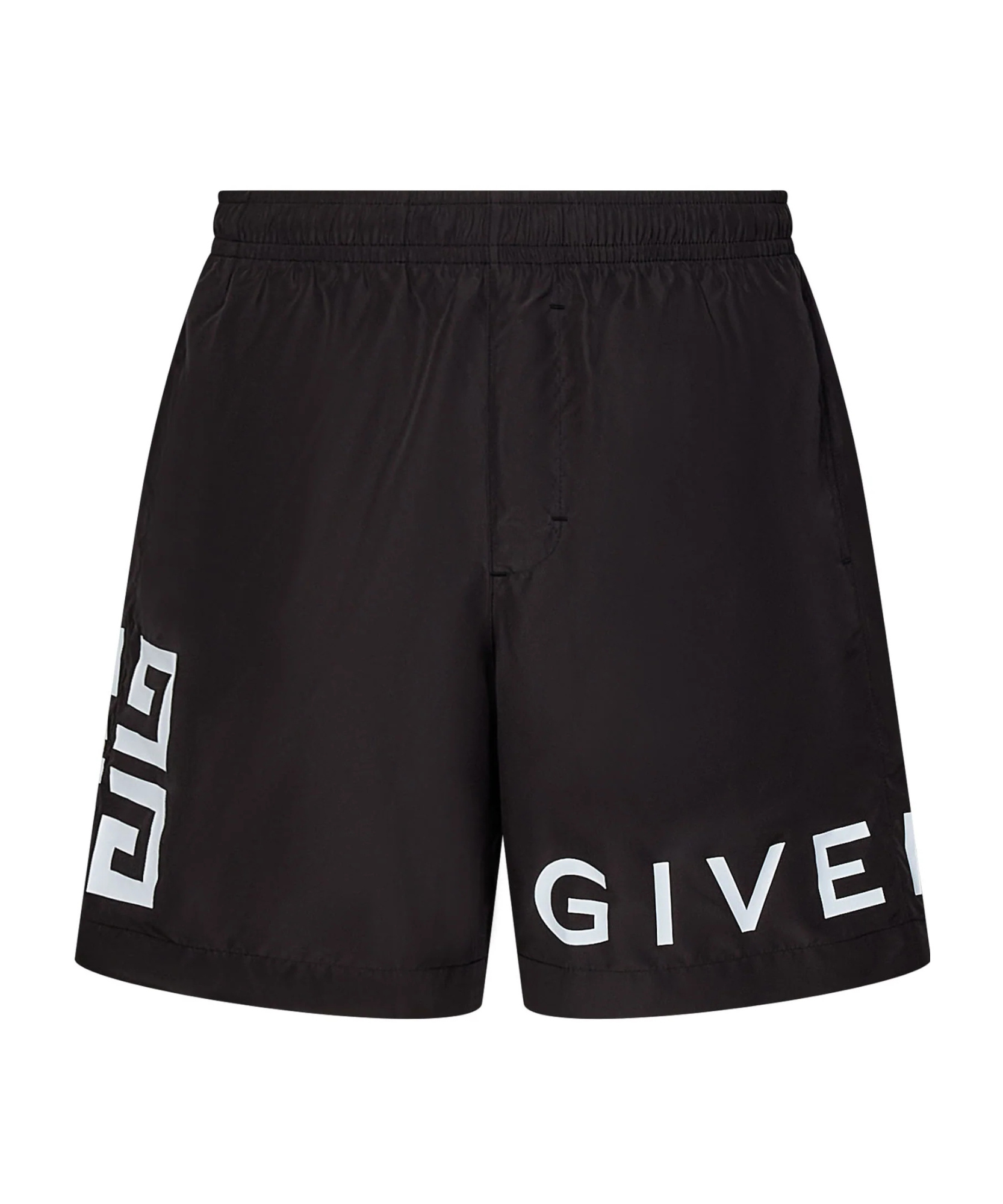 Givenchy Logo-embroidered Swim Shorts In Black
