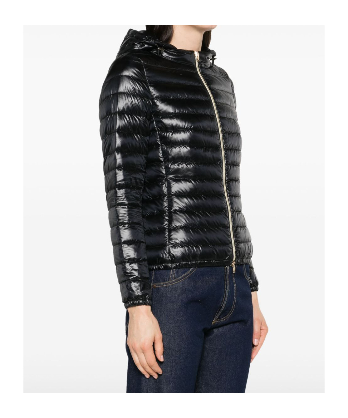 Herno Angela Quilted Puffer Jacket In Black