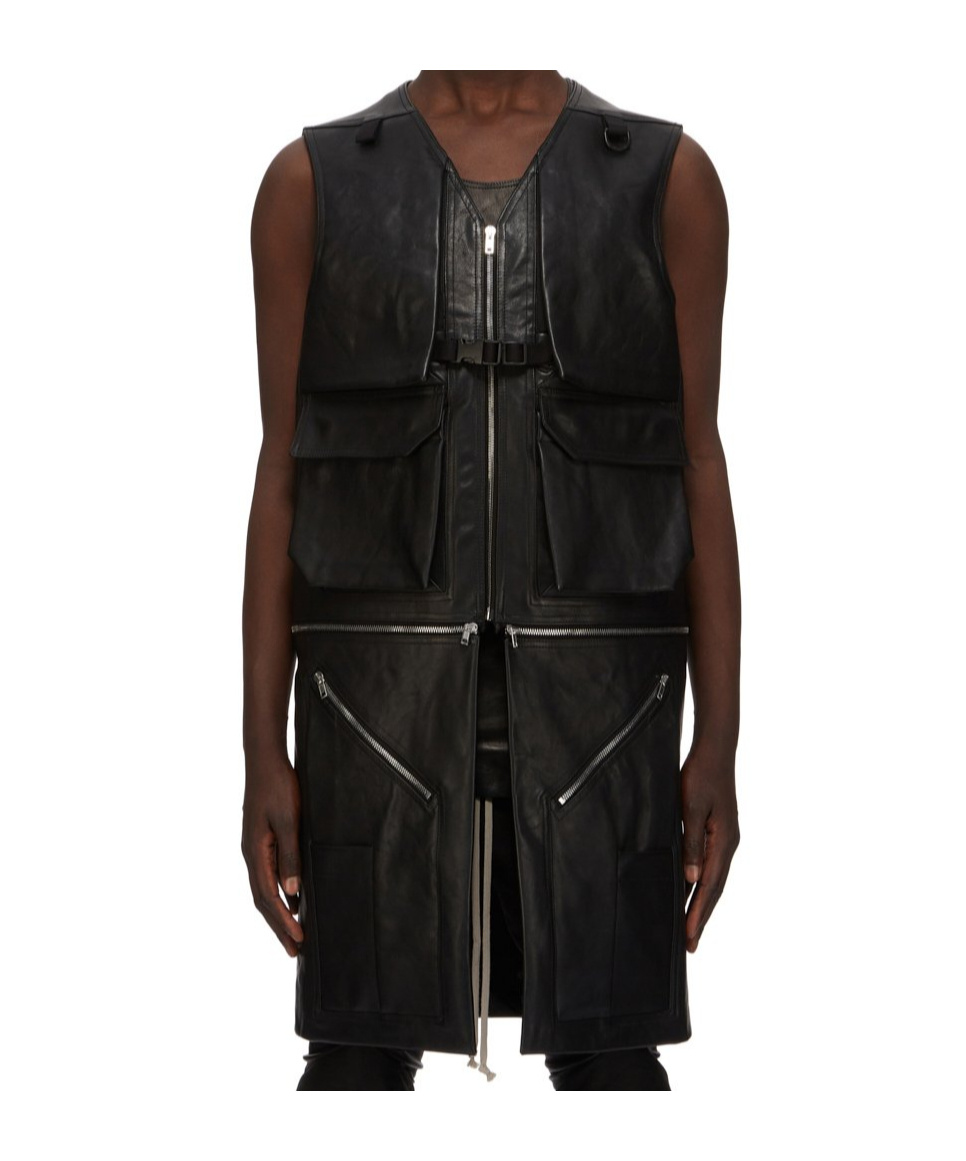 Rick Owens Sleeveless Vest In Black