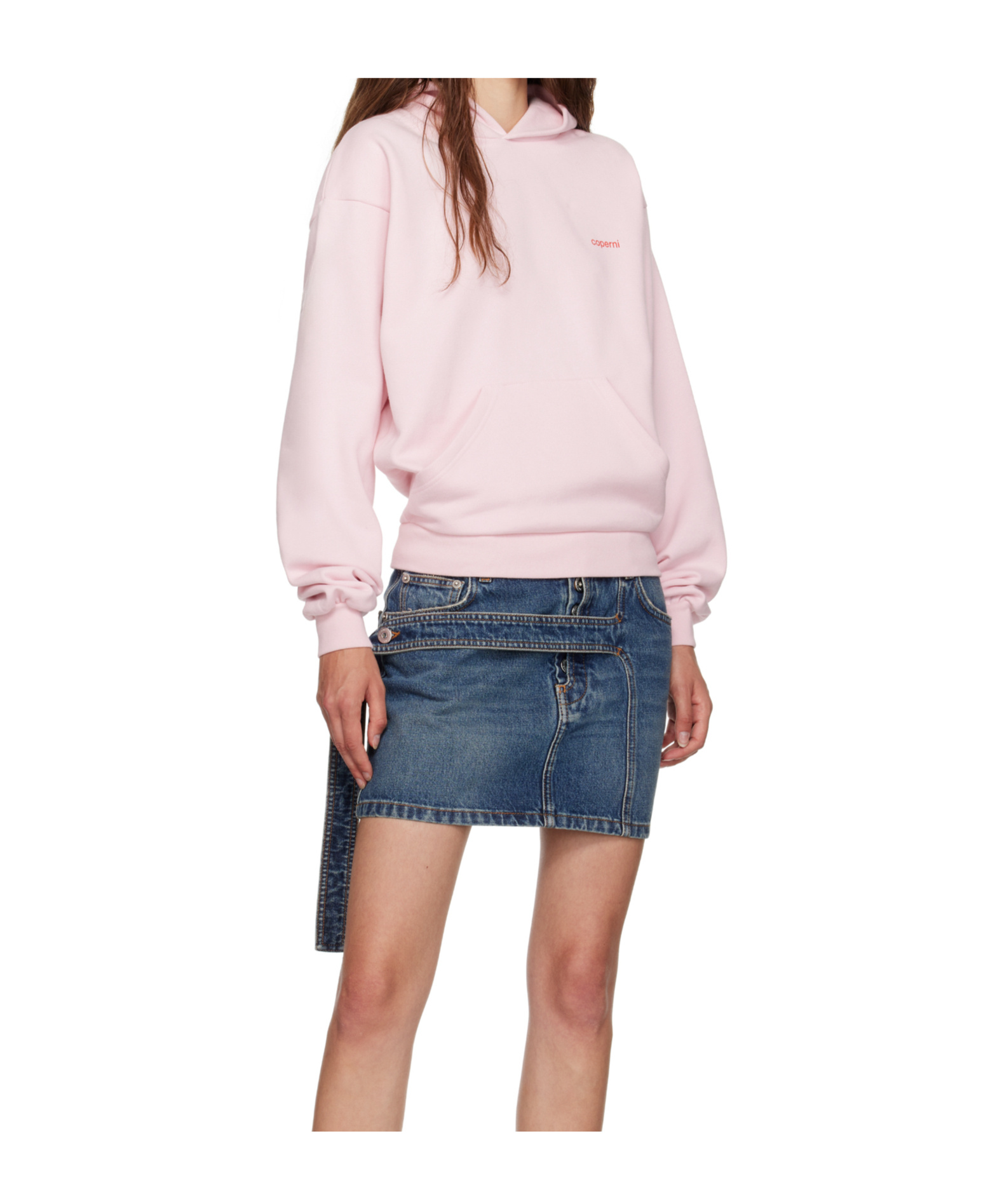 Coperni Hoodie With Logo In Pink
