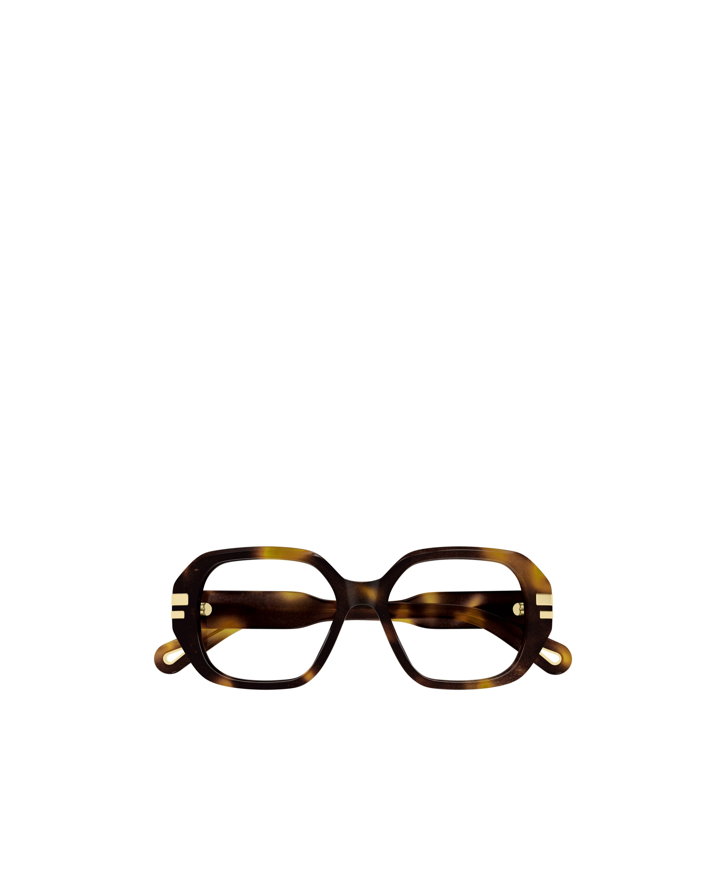 Chloé Full Frame Flat-topped Glasses In Black