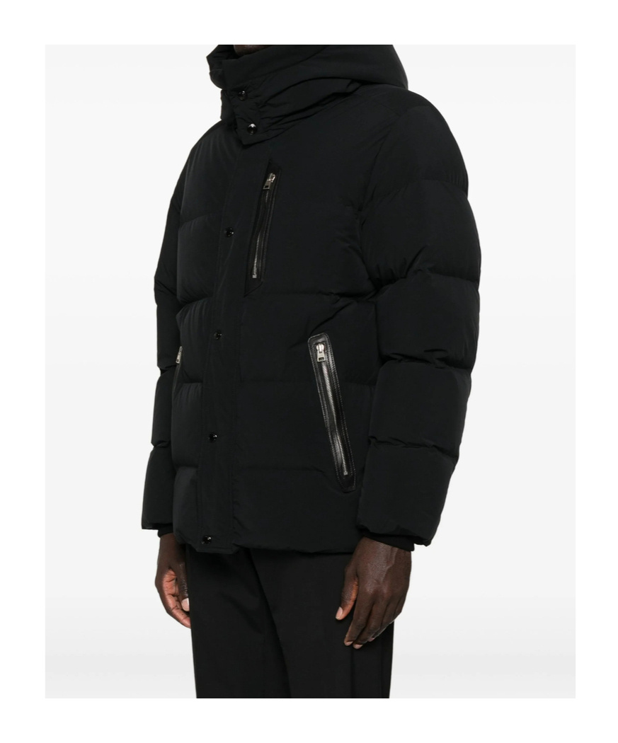 Tom Ford Quilted Down Jacket In Black