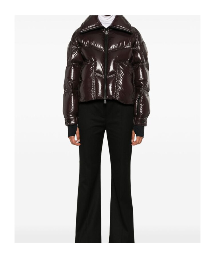 Moncler Grenoble Cluses High-shine Finish Down Jacket In Black