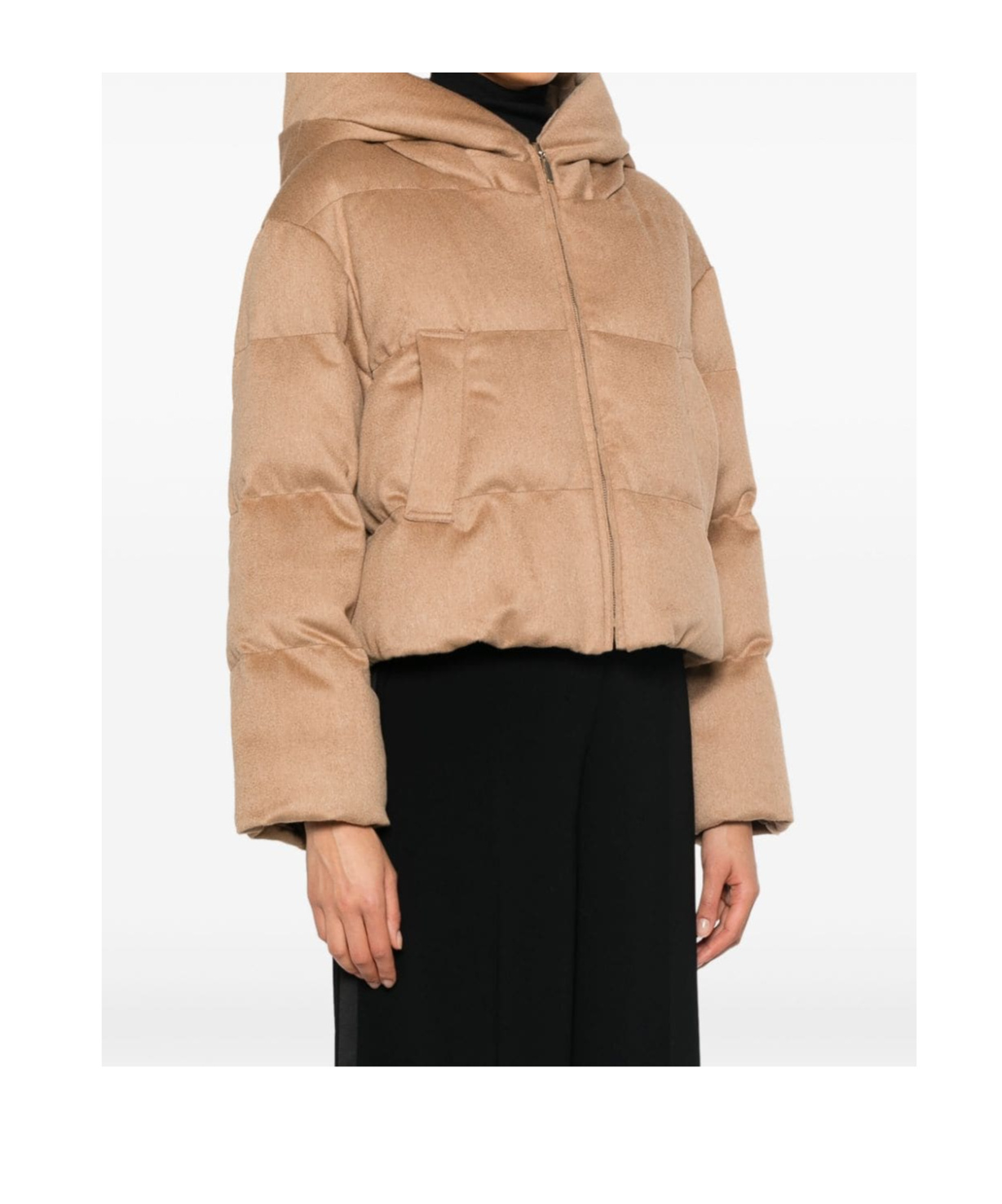 Max Mara Long-sleeved Cotton Jacket In Brown