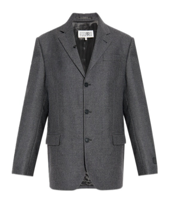Mm6 Maison Margiela Tailored Blazer In Gray