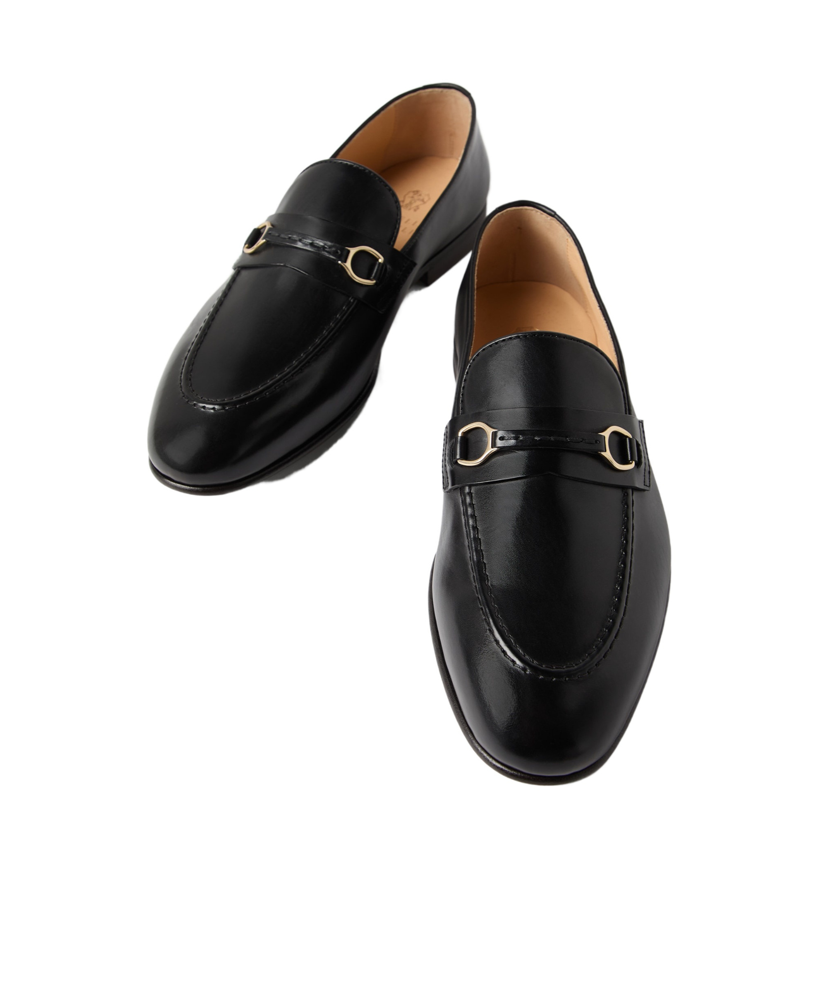 Brunello Cucinelli Round Head Loafer Shoes In Black