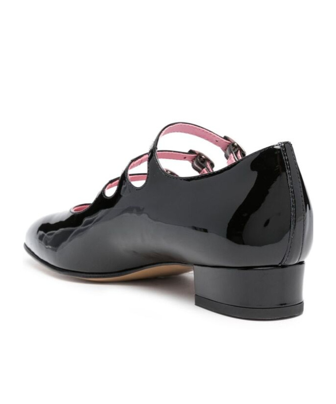 Carel Paris Timeless Mary Jane With Adjustable Straps And Low Heel In Black