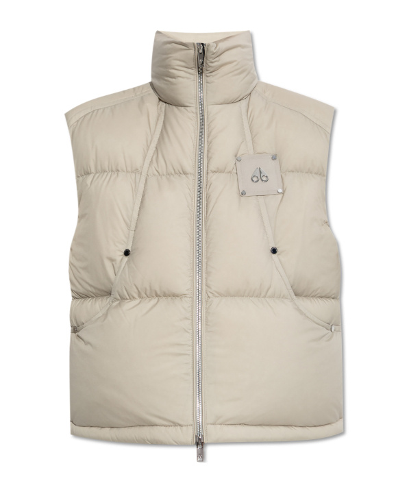 Moose Knuckles Long-sleeved Down Jacket In Neutral