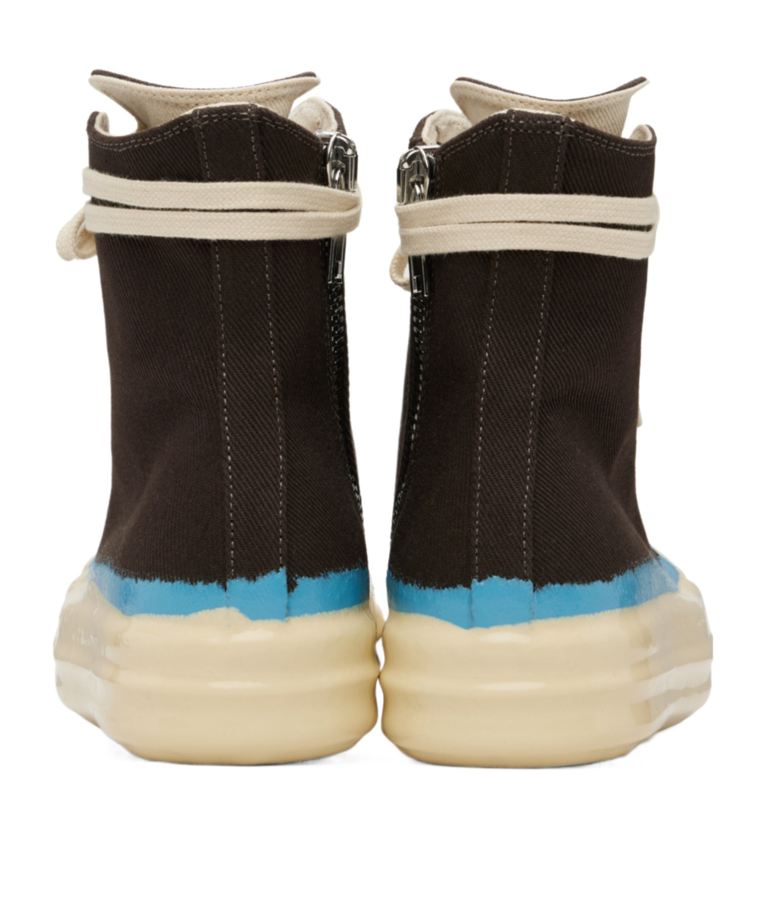 Rick Owens Drkshdw Concordians Sneaks High-top Casual Sneakers In Brown