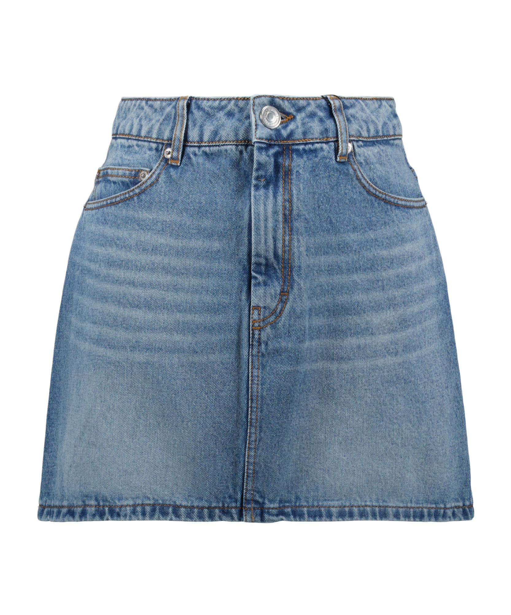 Ami Alexandre Mattiussi Ami Paris Denim Mini Skirt In Blue