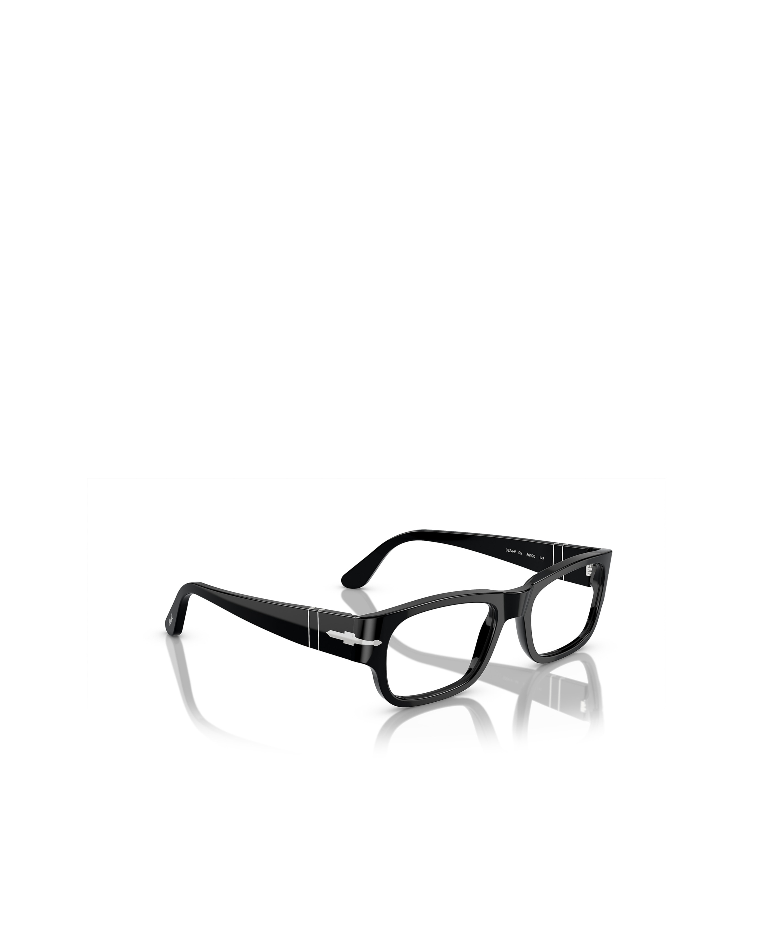 Persol Rectangular Frame Glasses In Black