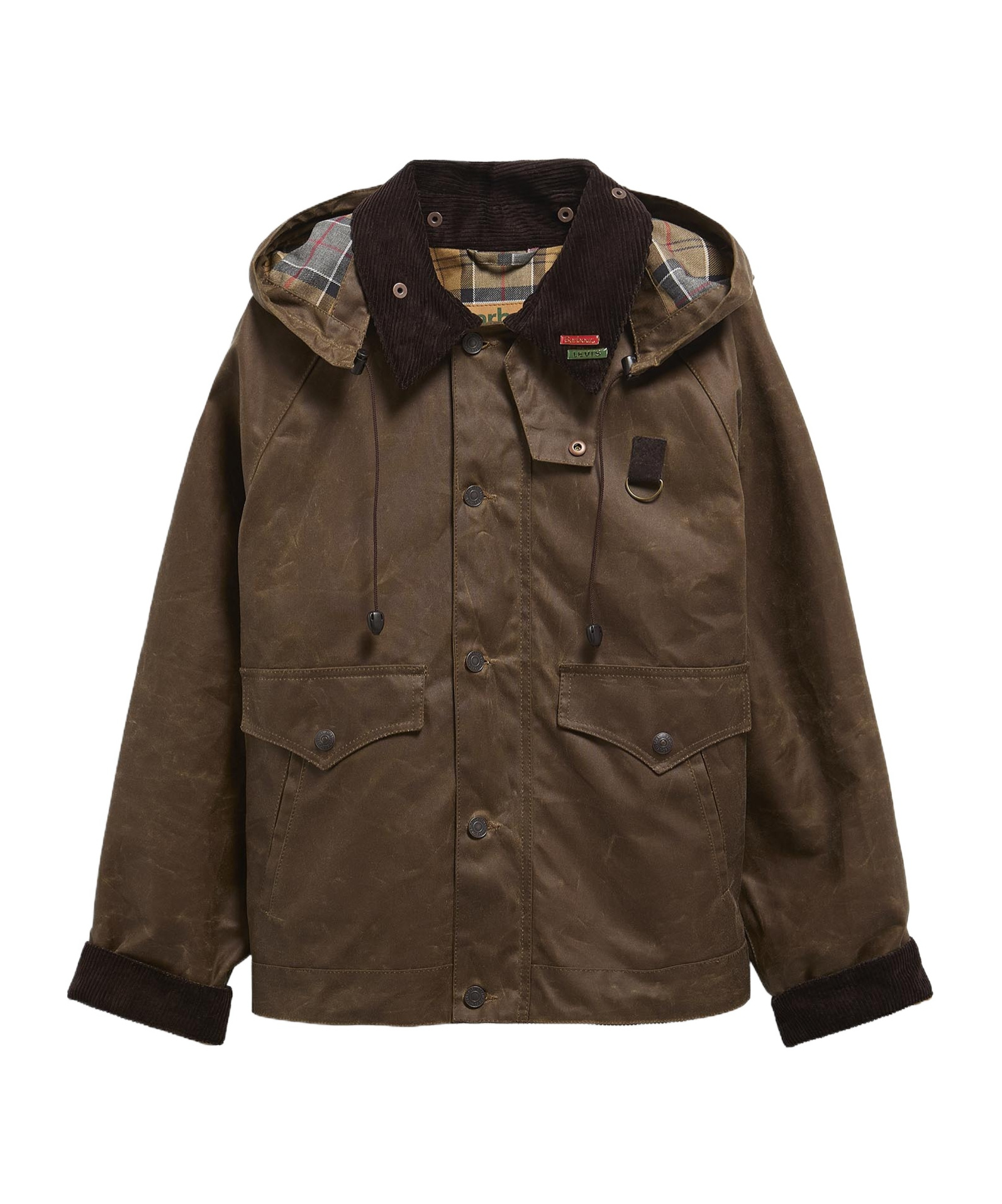 Barbour X Levi's Spey Waxed Jacket In Brown