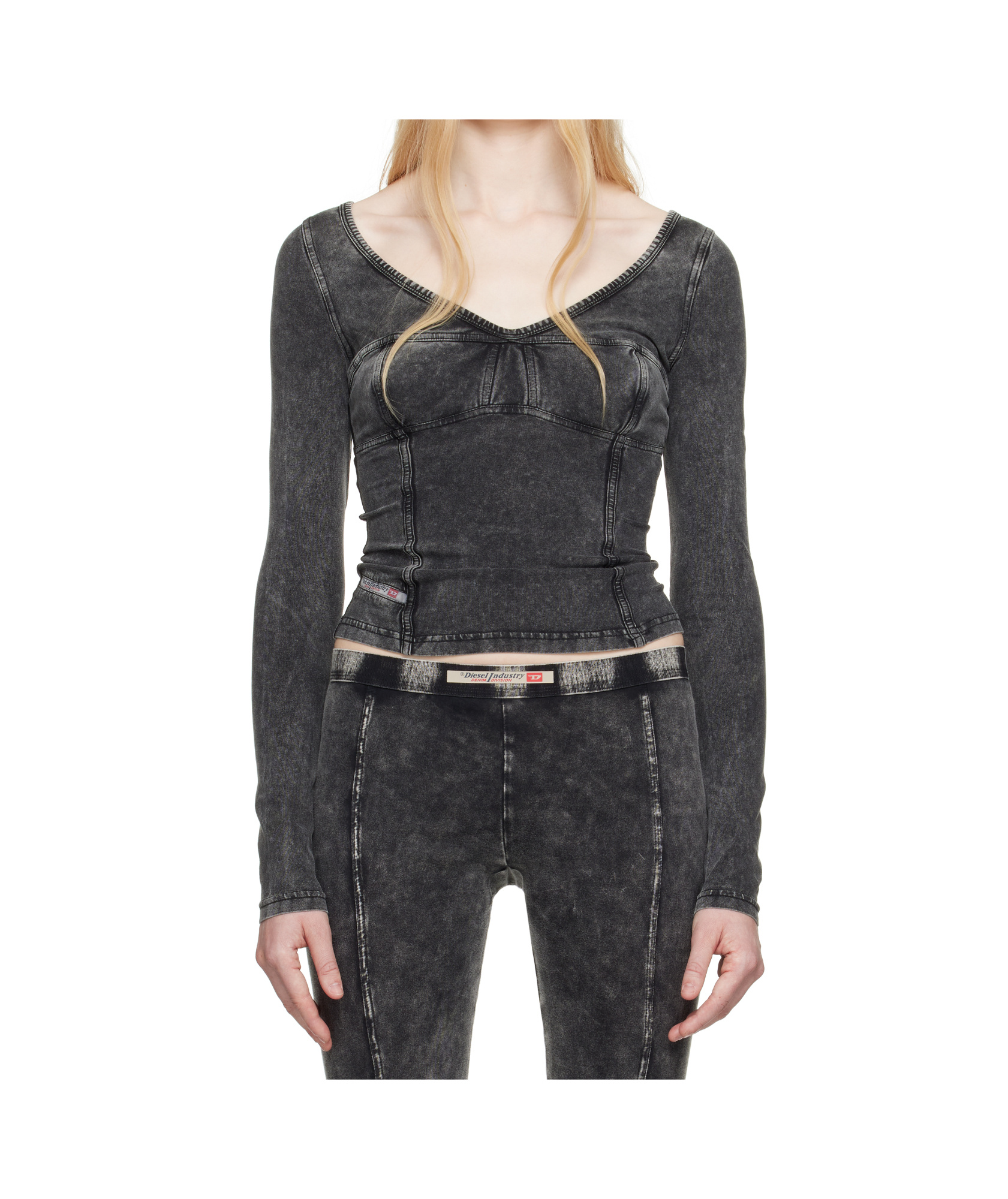 Diesel T-elin T-shirt In Black
