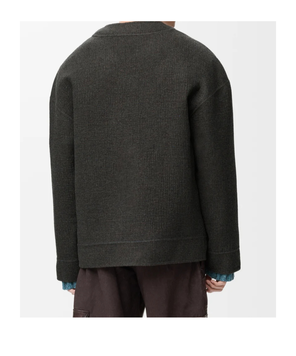 Loewe Long-sleeved Cardigan In Black