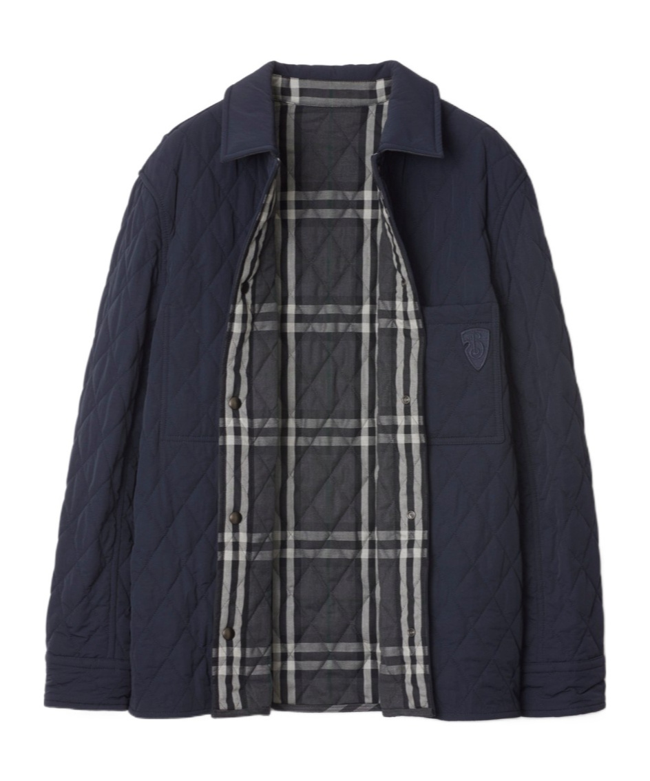Burberry Double-sided Quilted Coat In Black