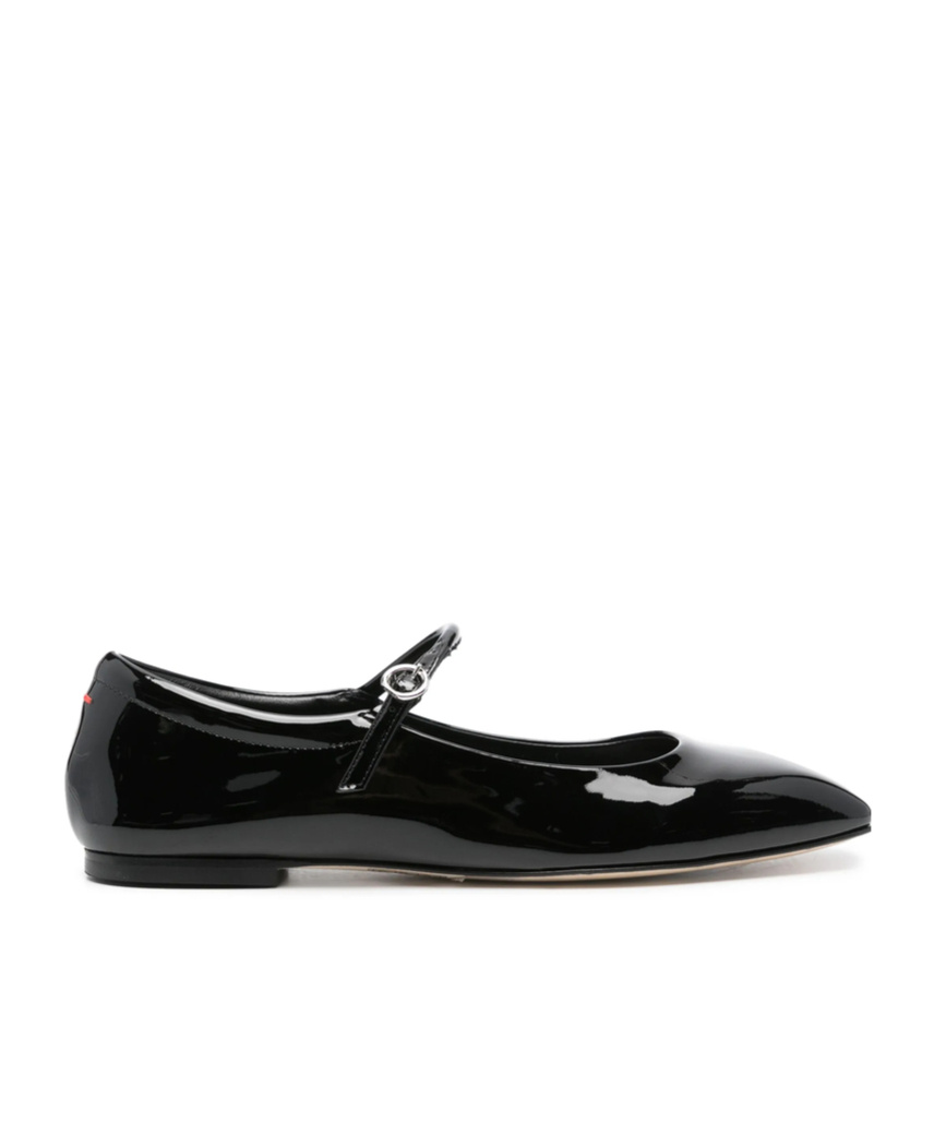 Aeyde Square Toe Mary Janes In Black