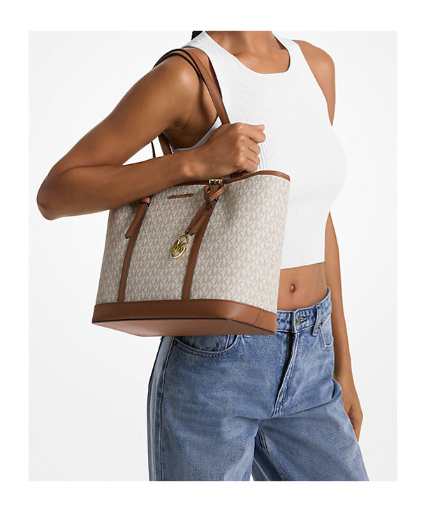Michael Kors Jet Set Travel Small Logo Top-zip Tote Bag