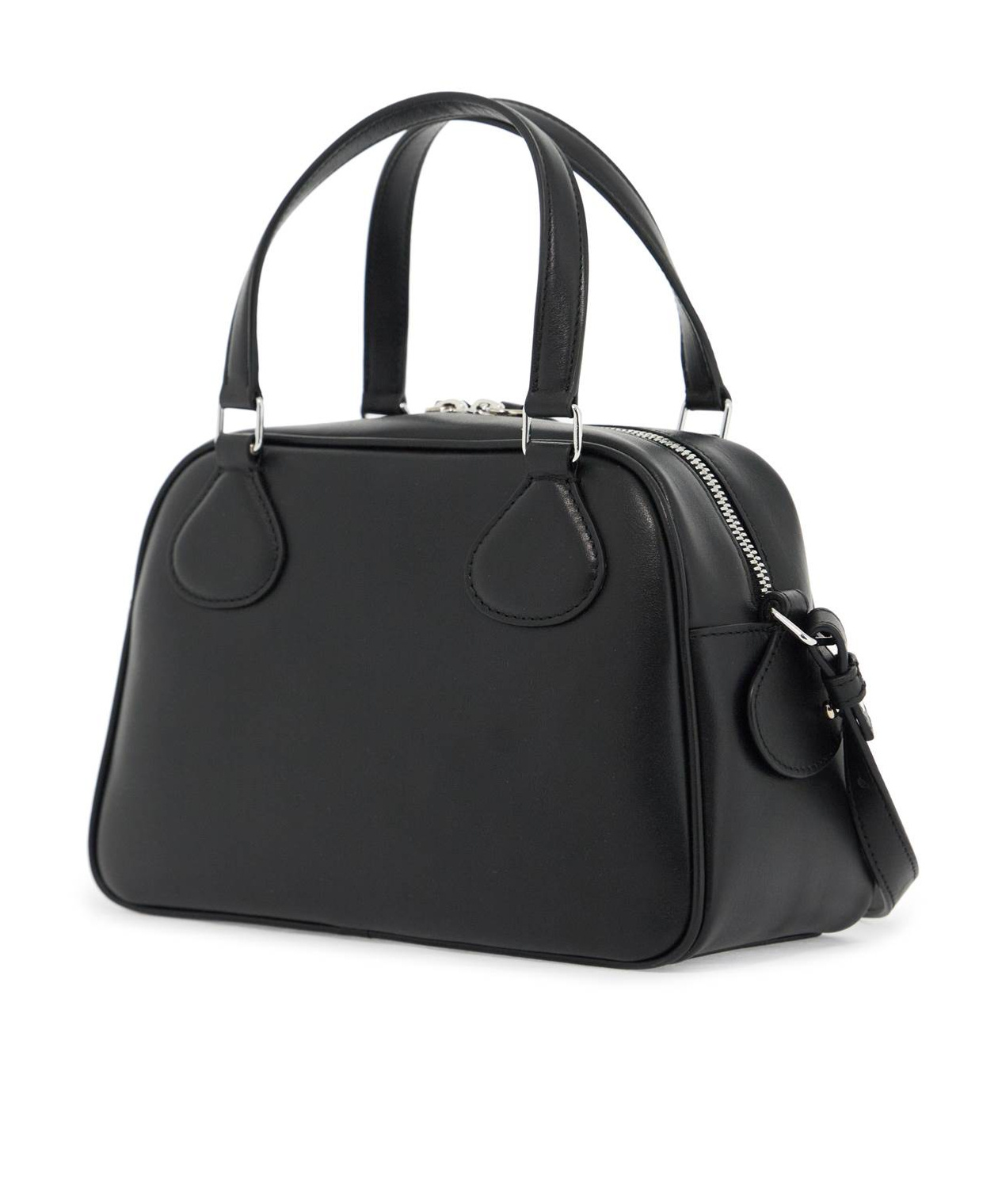 Courrèges Re-edition Naplackbag In Black