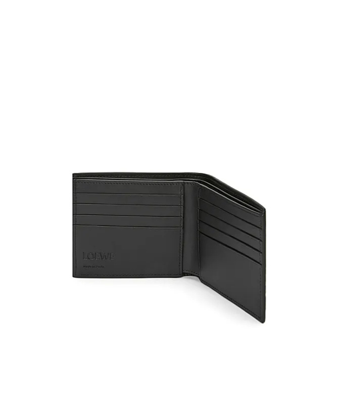 Loewe Logo Double Fold Wallet In Black