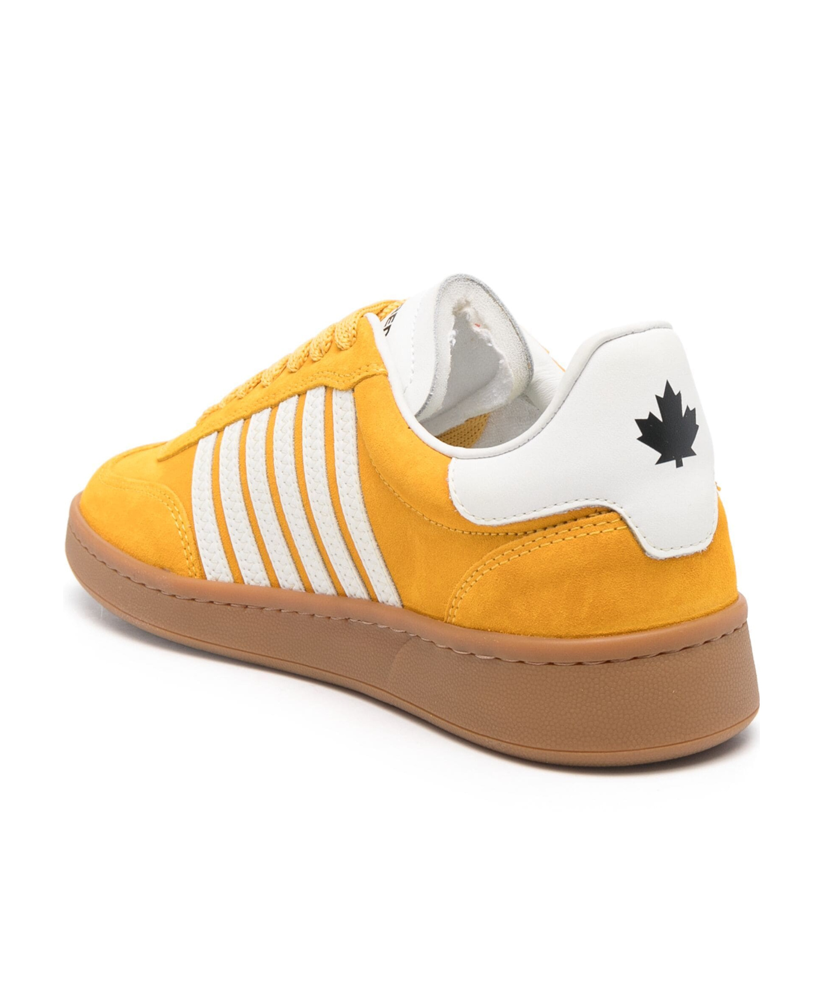 Dsquared2 Boxer Leather Sneakers In Multicolor