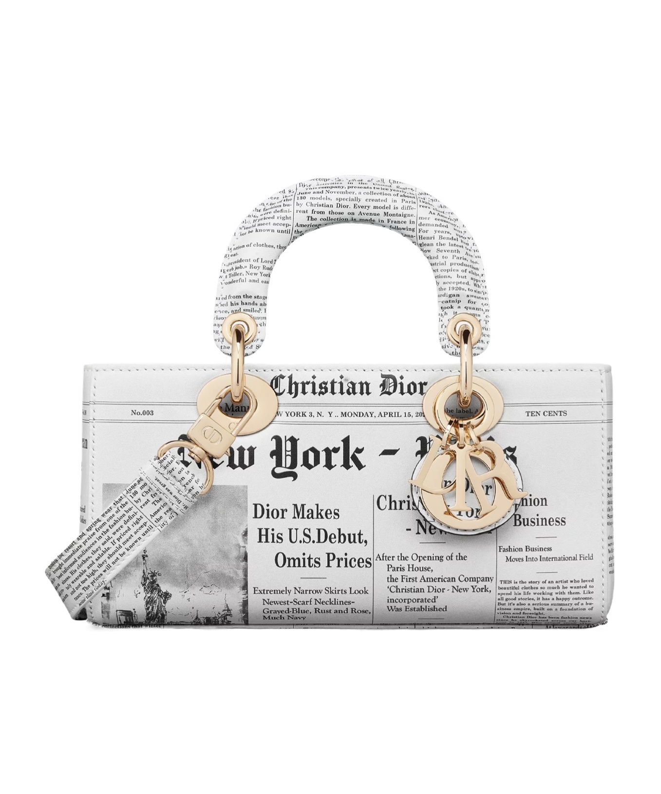 Dior Small Lady D-joy Bag In White