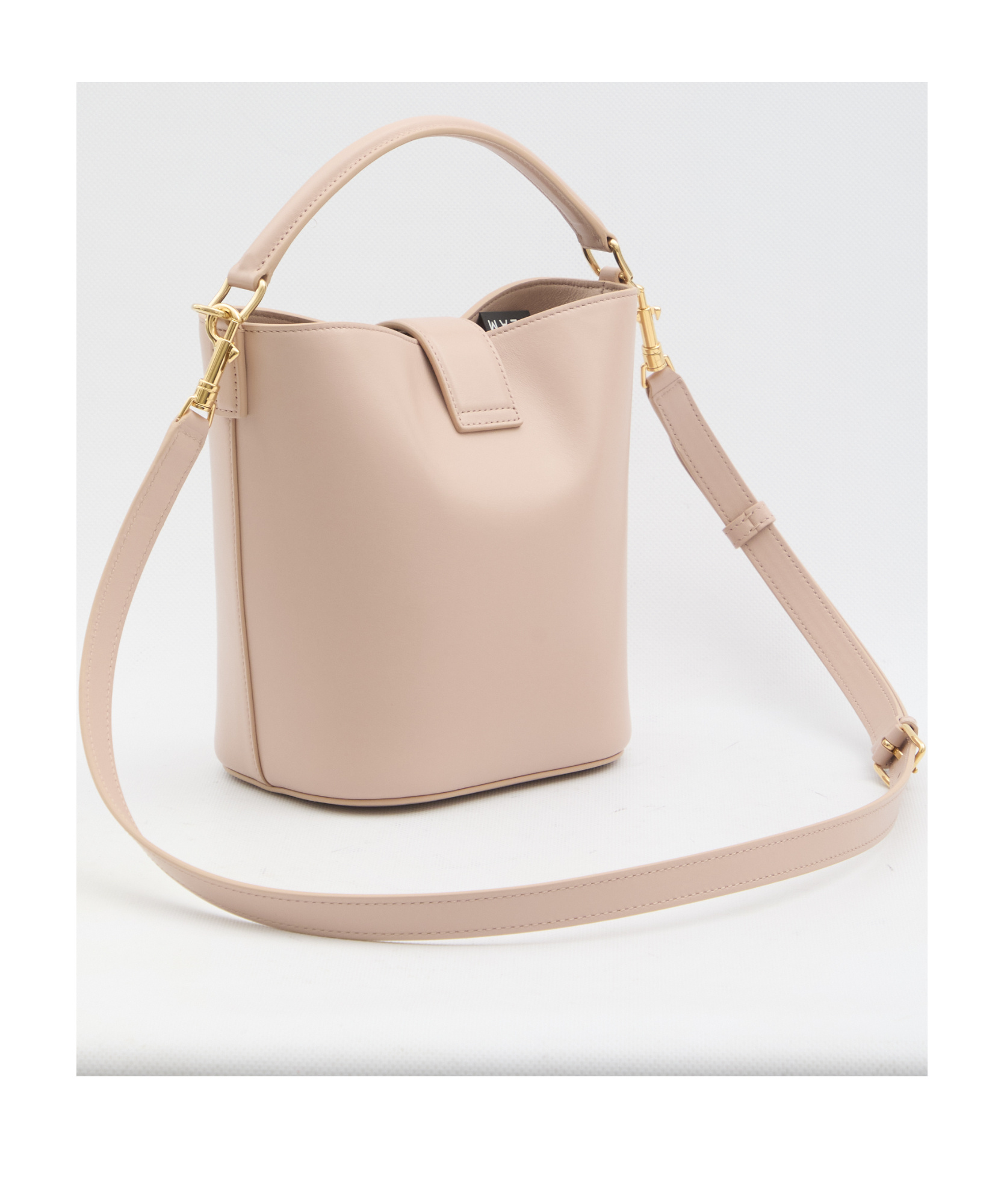 Celine Magnetic Buckle Shoulder Bag In Nude