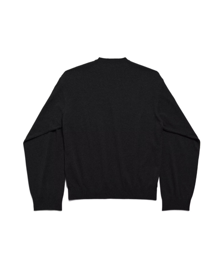 Balenciaga Men's Crewneck Sweater In Black In Black