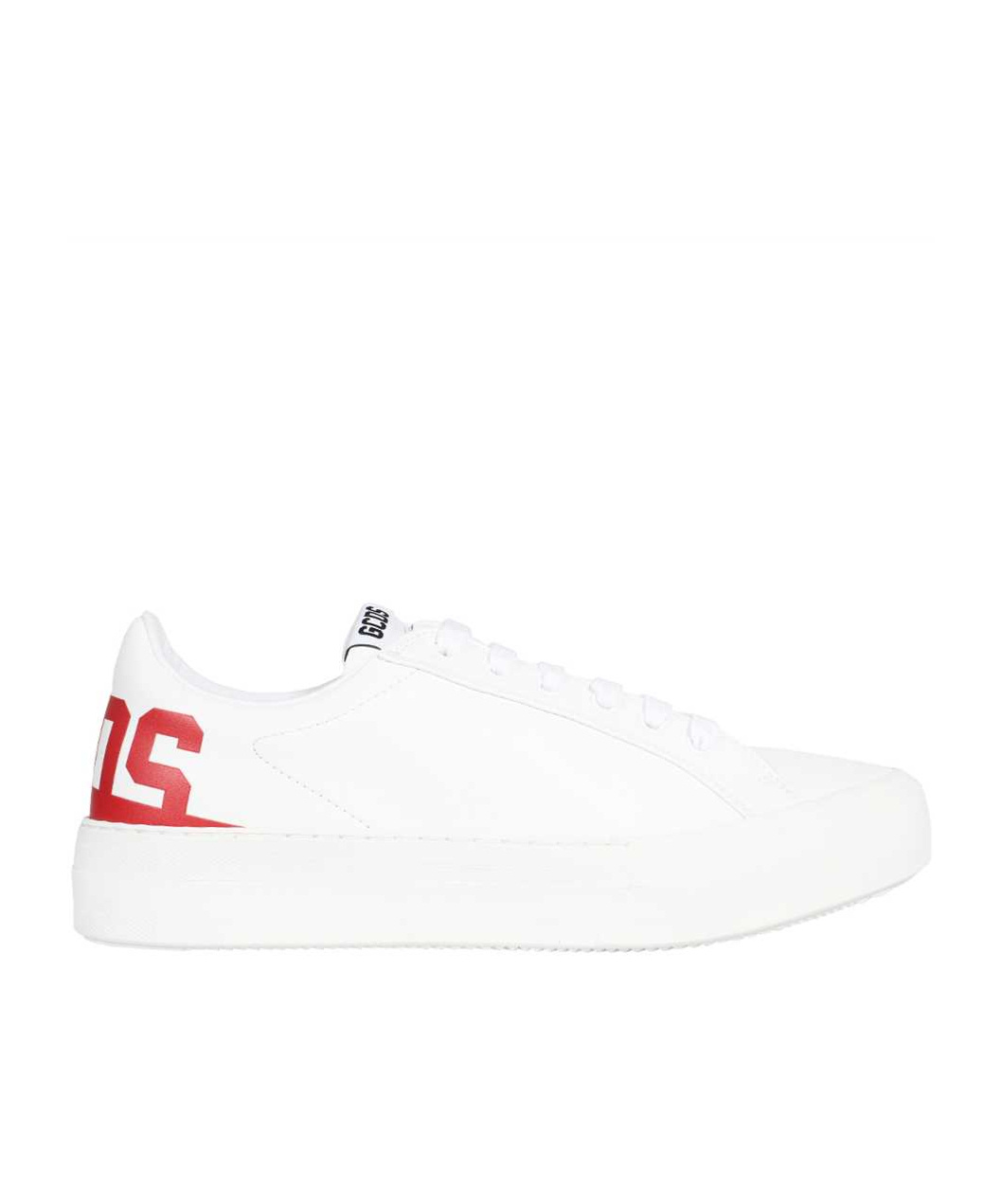 Gcds Lace-up Low-cut Sneakers In White