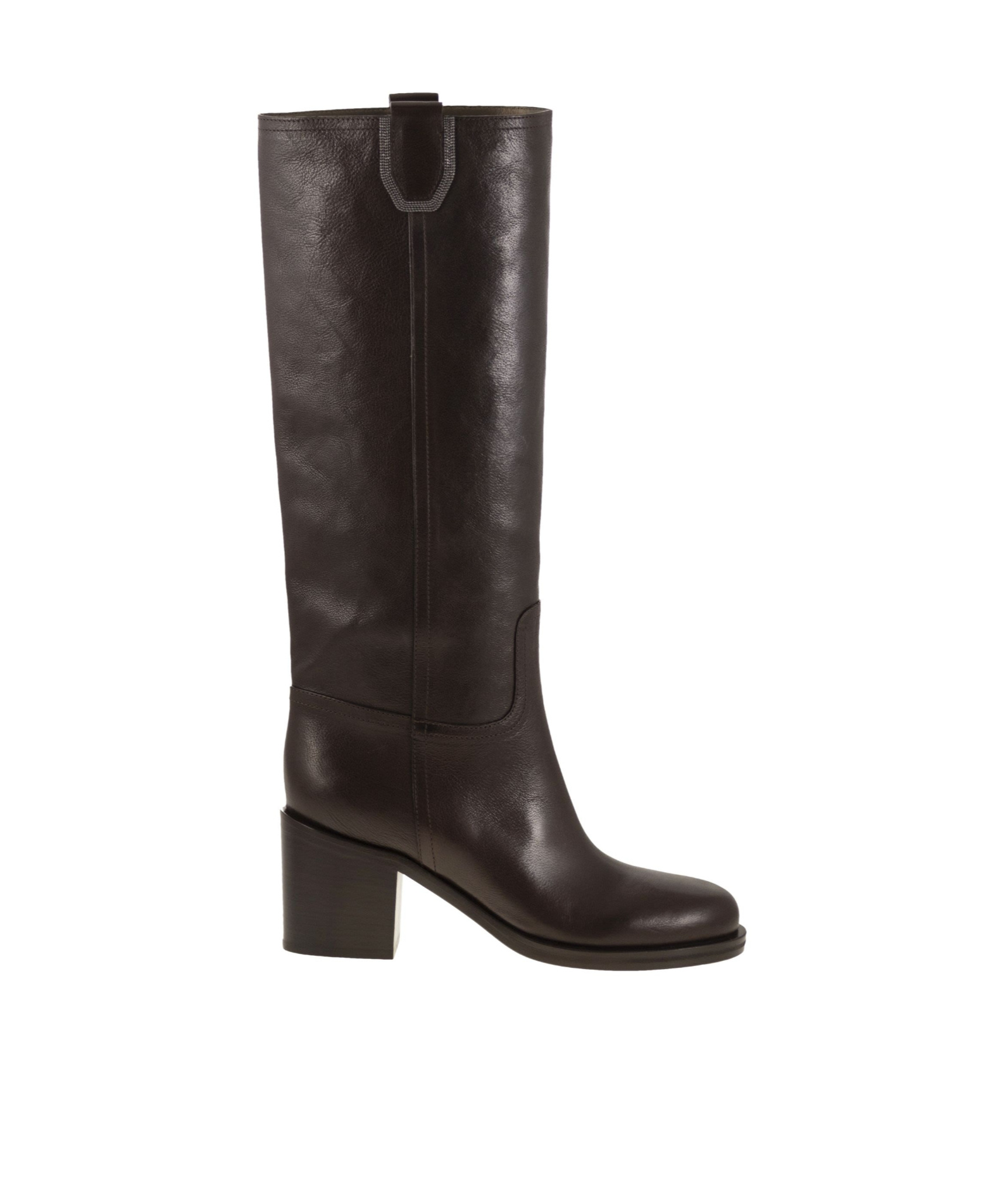Brunello Cucinelli Leather Knee-high Boots In Black