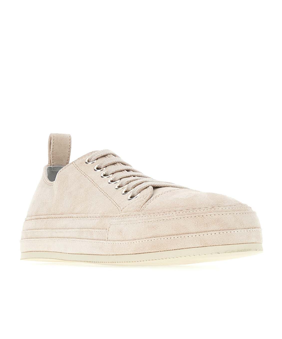 Ann Demeulemeester Gert Leather Low-top Sneakers In Nude