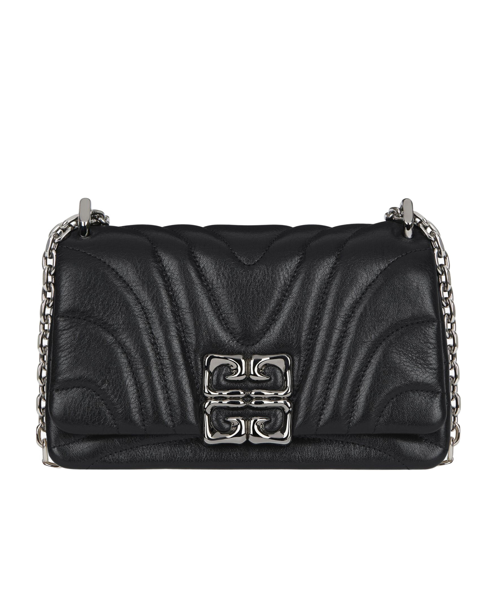 Givenchy Women Black Leather Small 4g Soft Shoulder Bag In Black