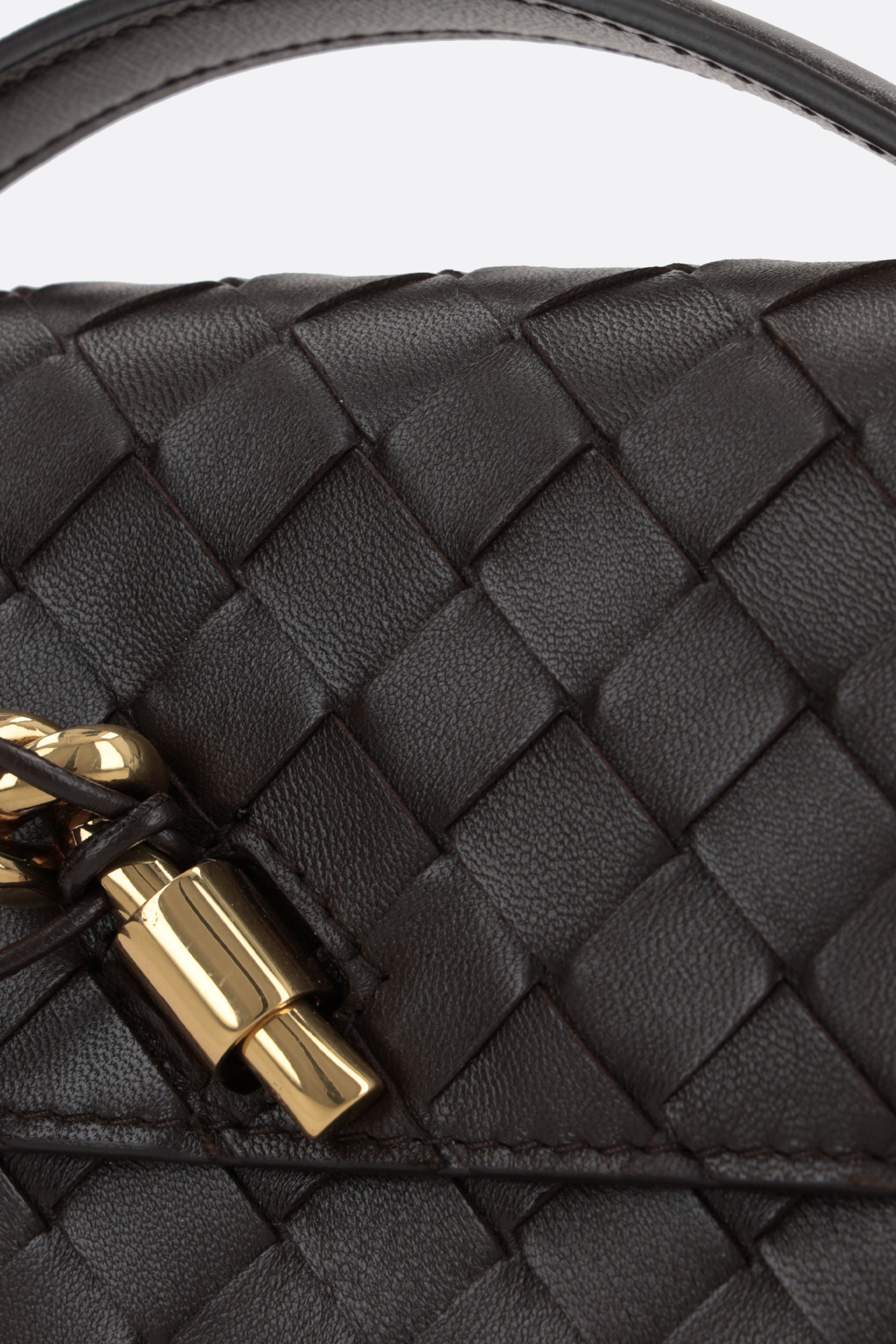 Shop Bottega Veneta Andiamo Clutch In Black